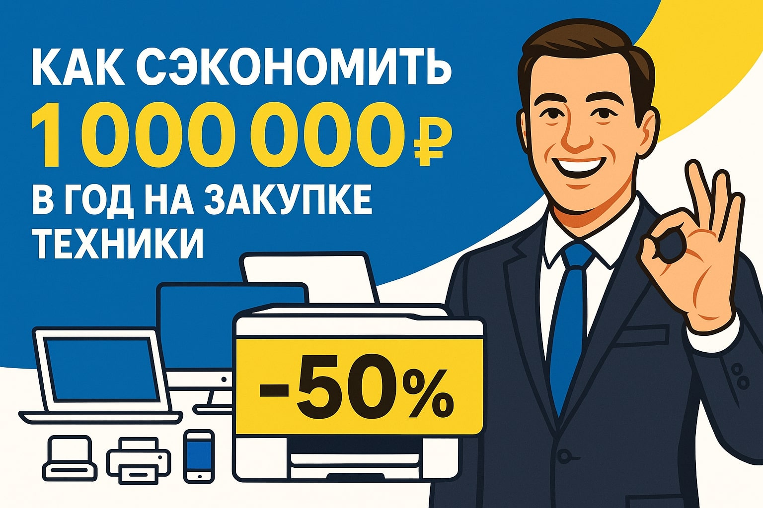 Оптимизация затрат на закупку техники: как сэкономить более 1000000 рублей в год Оптимизация затрат на закупку техники: как сэкономить более 1000000 рублей в год